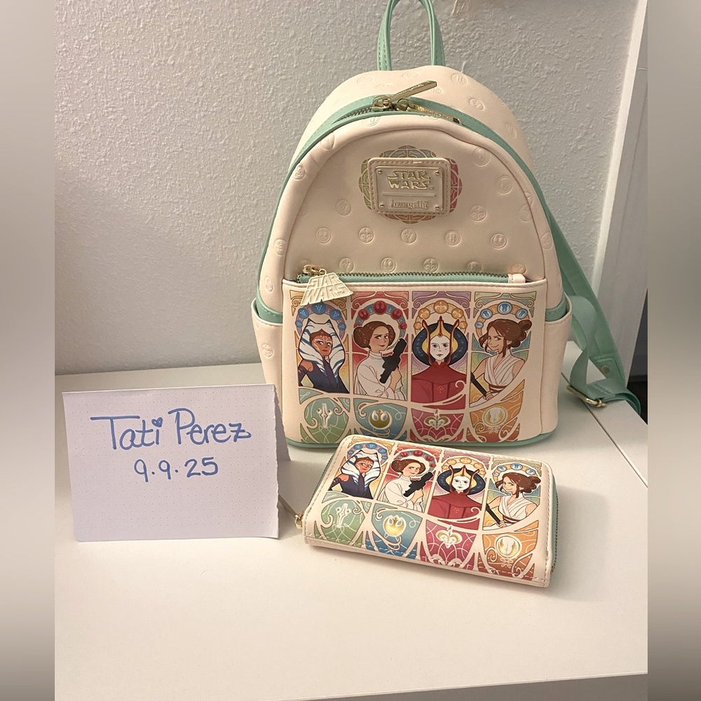 EXCLUSIVE MAY 4th LoungeFly backpack. Ladies of the Rebellion Backpack & Wallet